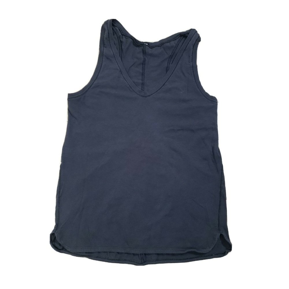 Lululemon * 6 * Knit Tank Top Stretch Black Round Neck Soft Sleeveless